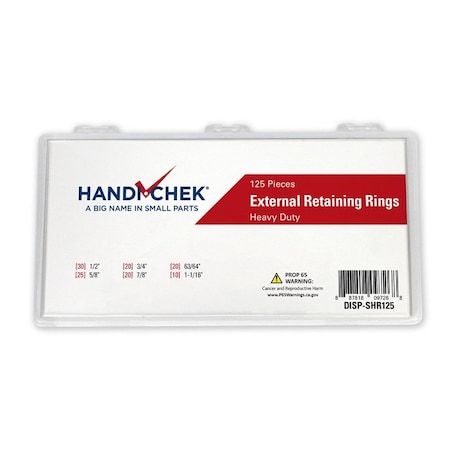 Heritage Ret Ring Ext Snap Assort 125pc DISP-SHR125